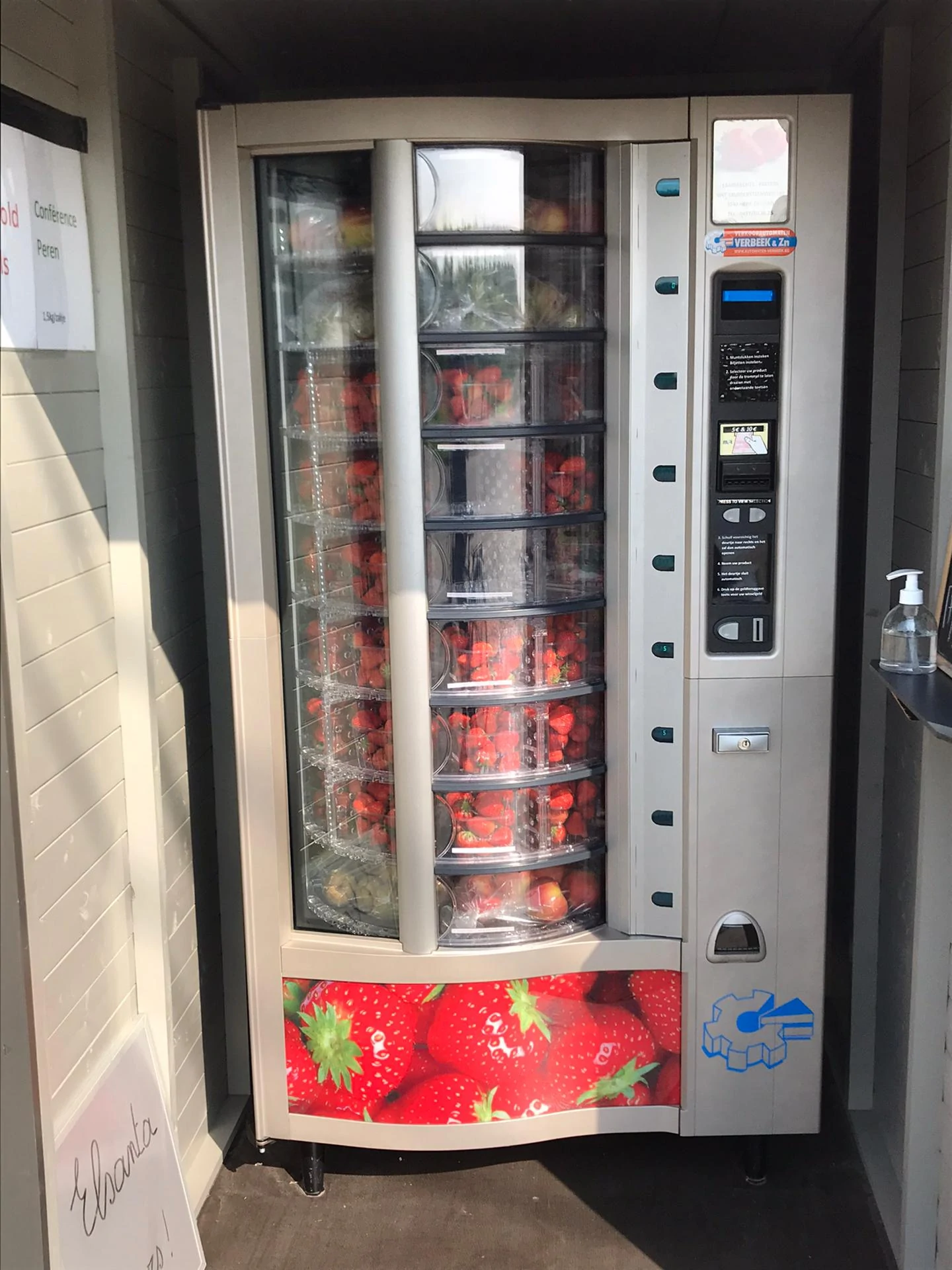 Puurfruit Aardbeienautomaat